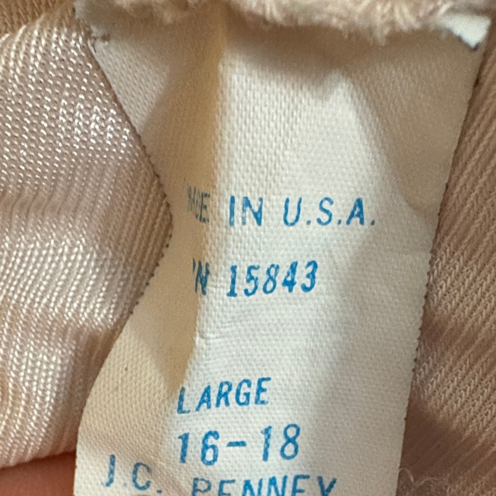 Vintage JC Penny Elegant Lace Trim Satin Slip Skirt 16 to 18 - Picture 6 of 6